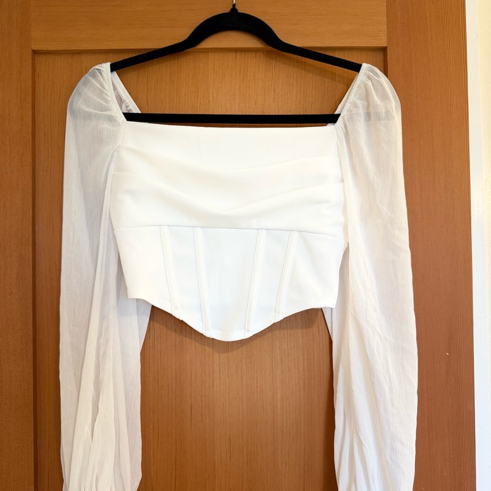 Elegant White Women's Top